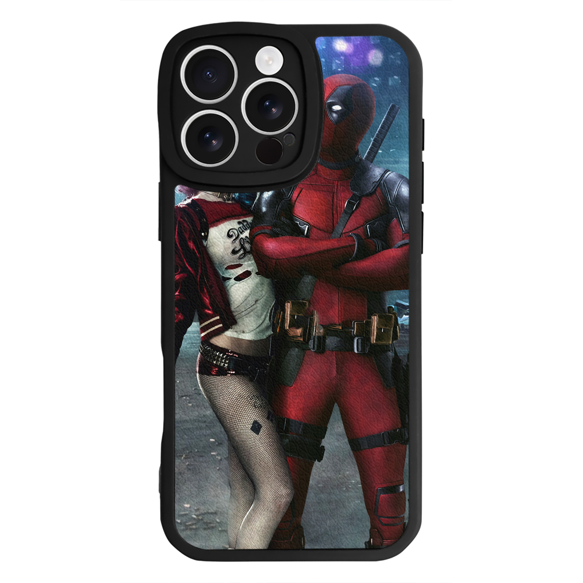（画像用） Deadpool デッドプール 【iPhone 16シリーズ対応】シリコンスマホケース（レザー調） 材質：シリコン